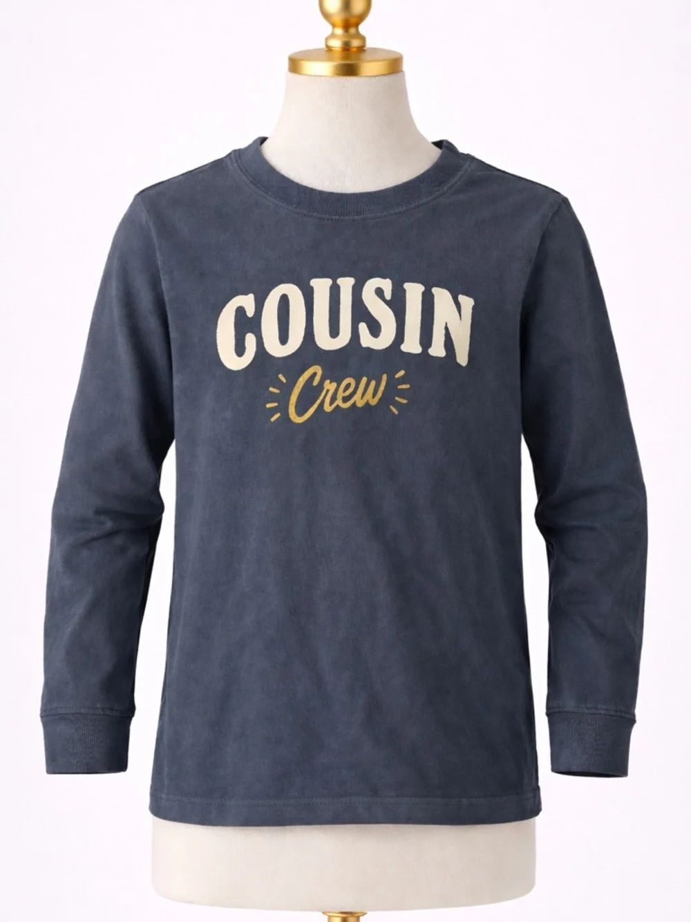 Carter’s Cousin Crew Shirt‎ 2T | Toddler Long Sleeve Graphic Tee Gray Family